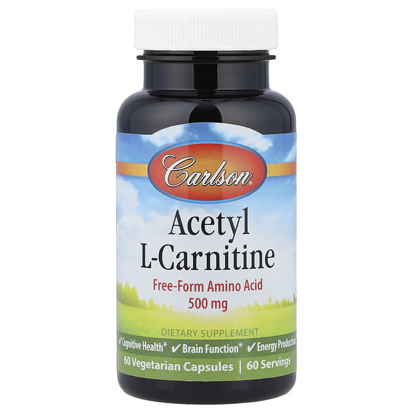 Acetyl L-Carnitine, 500 mg, 60 Vegetarian Capsules