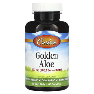 Carlson, Золотое алоэ, 100 мг, 60 мягких таблеток