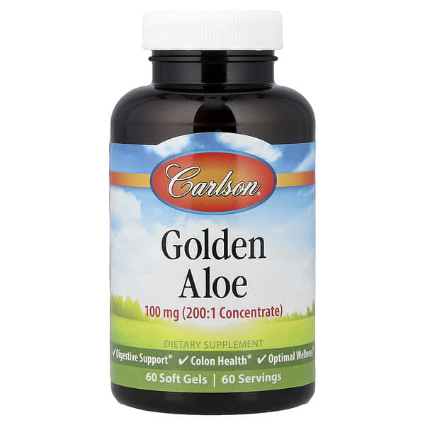 Golden Aloe, 100 mg, 60 Soft Gels