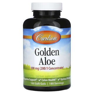 Carlson, Aloe dorado, 100 mg, 180 cápsulas blandas