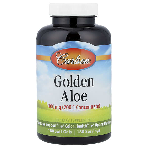Carlson, Golden Aloe, 100mg, 소프트젤 180정
