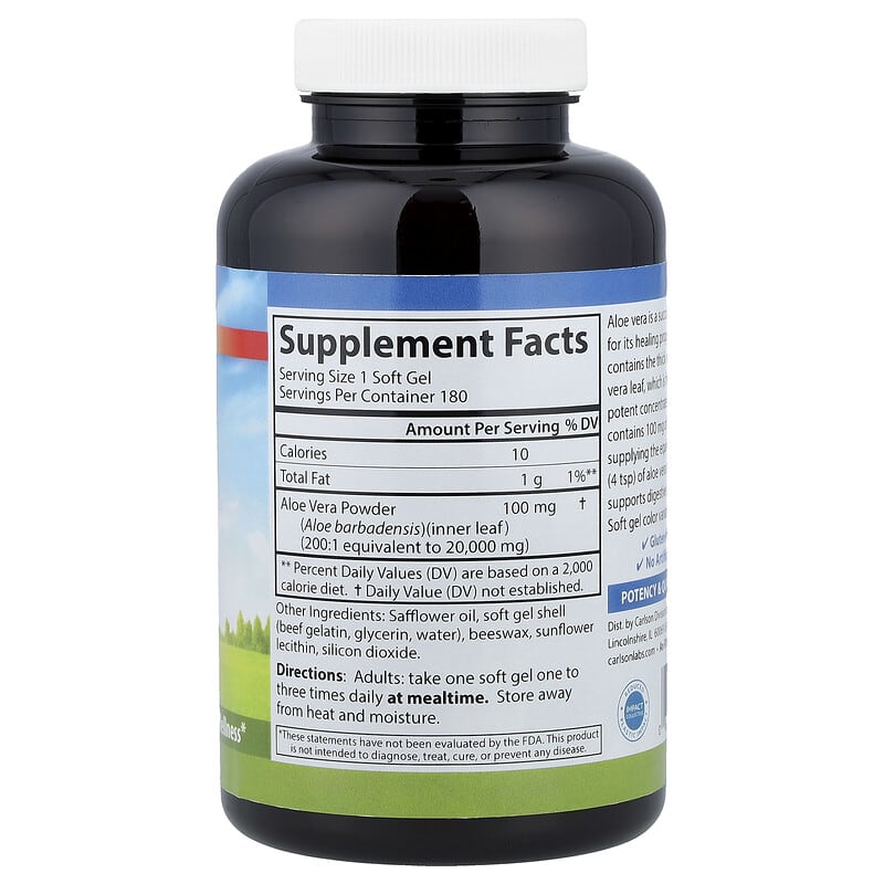 Golden Aloe, 100 mg, 180 Soft Gels