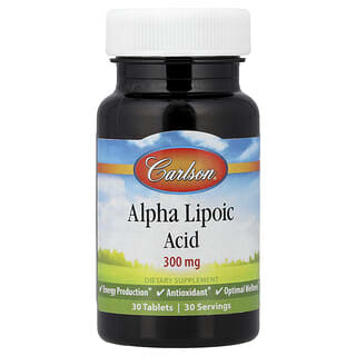 Carlson, Alpha-Liponsäure, 300 mg, 30 Tabletten