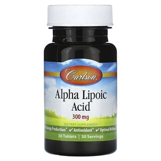 Carlson, Ácido alfa-lipoico, 300 mg, 30 comprimidos