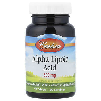 Carlson, Alpha Lipoic Acid, 90 Tablets