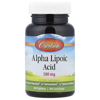 Carlson, Alpha Lipoic Acid, 300 mg, 90 Tablets