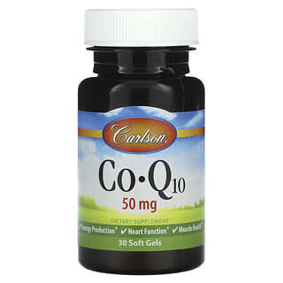 Carlson, CoQ10, 50 mg , 30 Soft Gels