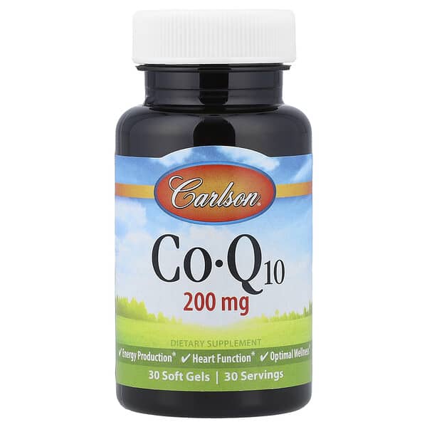 CoQ10, 200 mg, 30 Soft Gels