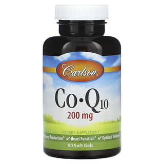 Carlson, CoQ10, 200 mg, 90 Soft Gels