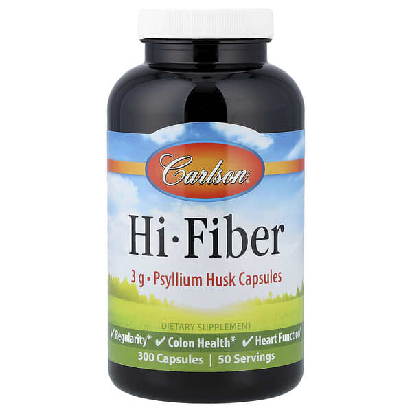 Carlson Hi-Fiber, 300 Capsules