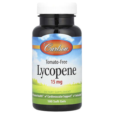 Carlson, Lycopene, 15 mg, 180 Softgels