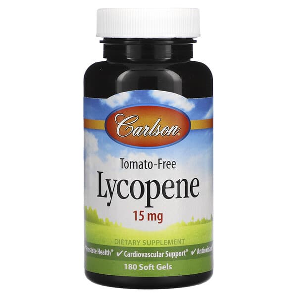Carlson, Licopeno, 15 mg, 180 cápsulas blandas
