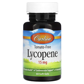 Carlson, Tomato-Free Lycopene, 15 mg, 60 Soft Gels
