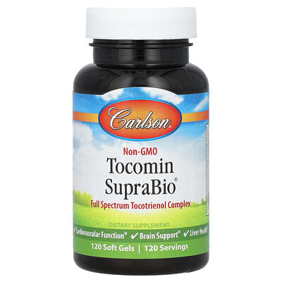 Carlson, Tocomin SupraBio Softgels, 120 Capsules
