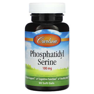 Carlson, Phosphatidyl Serine, 100 mg, 90 Soft Gels