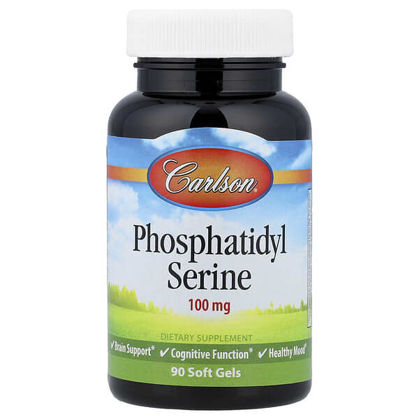 Carlson Phosphatidyl Serine, 100 mg, 90 Soft Gels