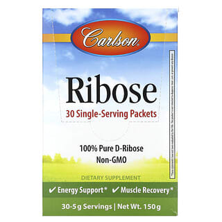 Carlson, Ribose, 30 Single Serving Packets, 5 g Each