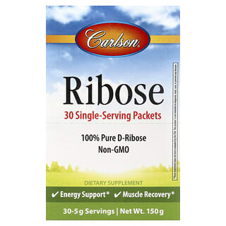 Carlson, Riboză, 30 pachete pentru o singură porție, 5 g fiecare