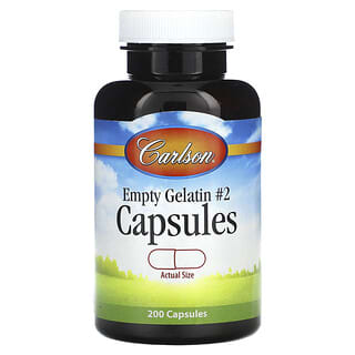 Carlson, Empty Gelatin Capsules #2 , 200 Capsules