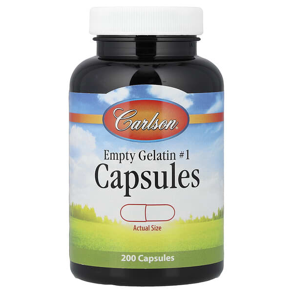 Carlson, Boş Jelatin Kapsüller #1, 200 Kapsül