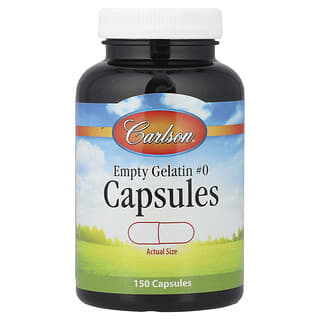 كارلسون‏, كبسولات الجيلاتين الفارغة # 0 ، 150 كبسولة