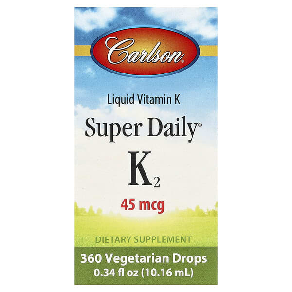 Carlson Super Daily® K2, 0.34 fl oz (10.16 ml)