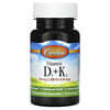 Vitamina D3 + K2, 30 Cápsulas Vegetarianas