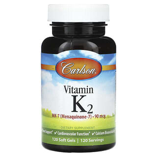 Carlson, Vitamine K2, 90 µg, 120 capsules molles