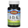 Vitaminas A - D3 - K2, 60 Cápsulas Softgel