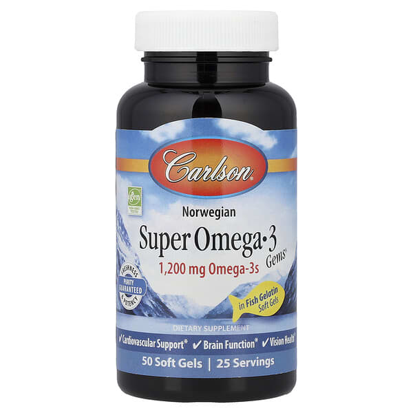 Norwegian Super Omega-3 Gems®, 50 Soft Gels