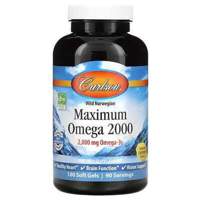 Ultimate Omega 2X, Lemon, 2,150 mg, 120 Soft Gels (1,075 mg per Soft Gel)