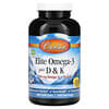 Elite Omega-3 с витаминами D и K, натуральный вкус лимона, 180 мягких таблеток