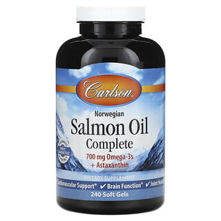 Carlson, Aceite de salmón noruego completo, 240 cápsulas blandas