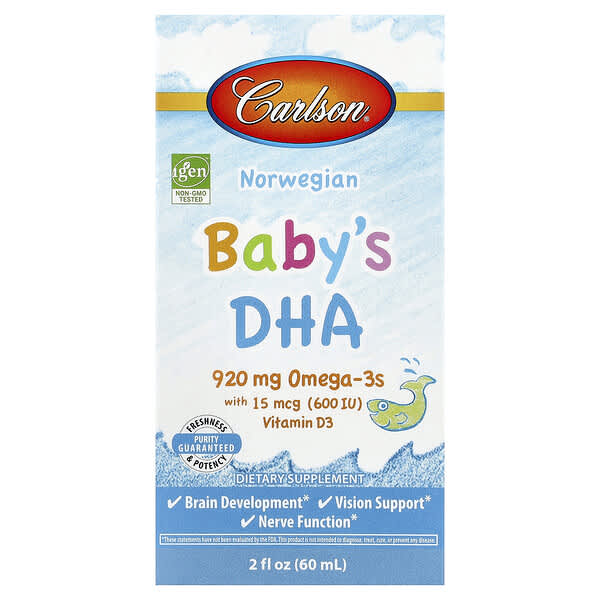 Carlson, 노르웨이산 유아용 DHA, 60ml(2fl oz)