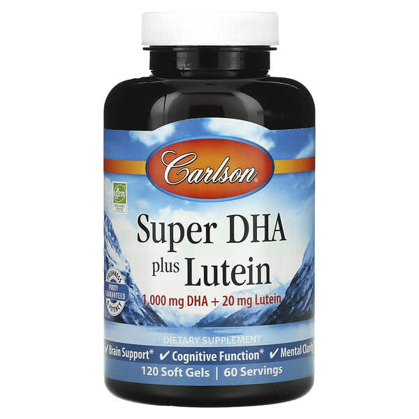 Carlson‏, Super DHA Plus Lutein, 120 Soft Gels