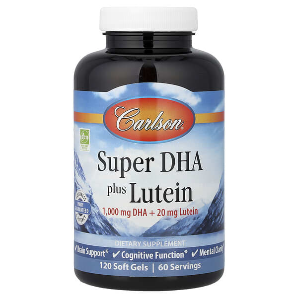 Carlson, Super DHA Plus Lutein, 120 Soft Gels — product photo 1