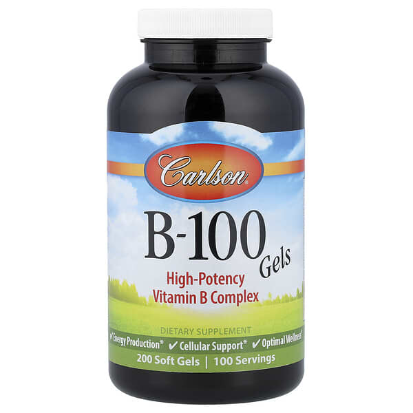Carlson B-100 Gels, 200 Soft Gels
