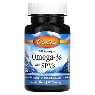 كارلسون‏, أحماض أوميجا 3 الدهنية معززات السيروكسي ، 60 كبسولة هلامية