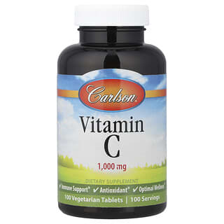 Carlson, 维生素 C，1000 毫克，100 粒素食胶囊
