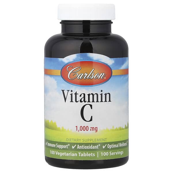 Carlson, 비타민C, 1,000mg, 베지 정제 100정