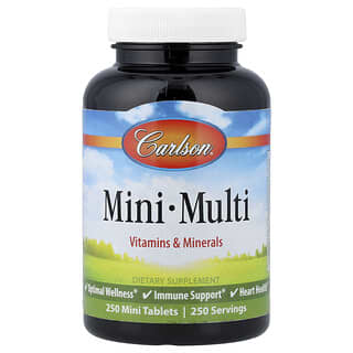 Carlson, Mini Multi, 250 Mini Tablets