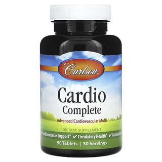 Carlson, Completo para Cardiologia, Multivitamínico Cardiovascular Avançado, 90 Comprimidos