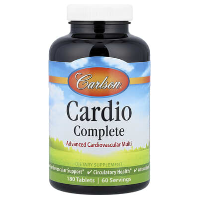 Carlson, Multi-Year Cardiovascular Formula, 180 Tablets