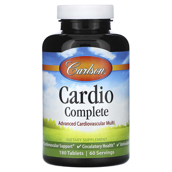 Carlson, Cardio Complete，高級心血管護理多維生素，180 片