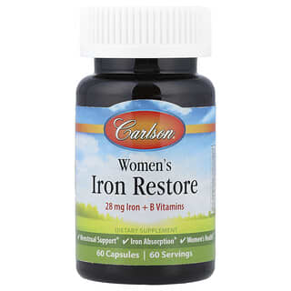Carlson, Women's Iron Restore, 60 Capsules