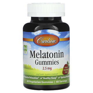 Carlson, Gomas de melatonina de frutilla de 2.5 mg, 60 gomas