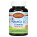 Carlson, Детские жевательные таблетки с витамином D3, натуральные фруктовые ароматизаторы, 25 мкг (1000 МЕ), 60 шт.