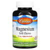 Magnesio, Bayas naturales y crema, 125 mg, 40 comprimidos masticables vegetarianos