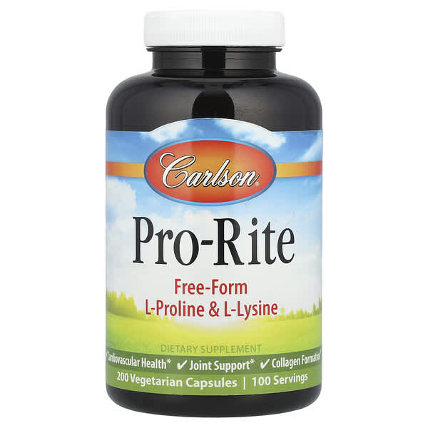 Carlson Pro-Rite, 200 Vegetarian Capsules