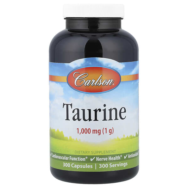 Carlson Taurine, 1,000 mg, 300 Capsules
